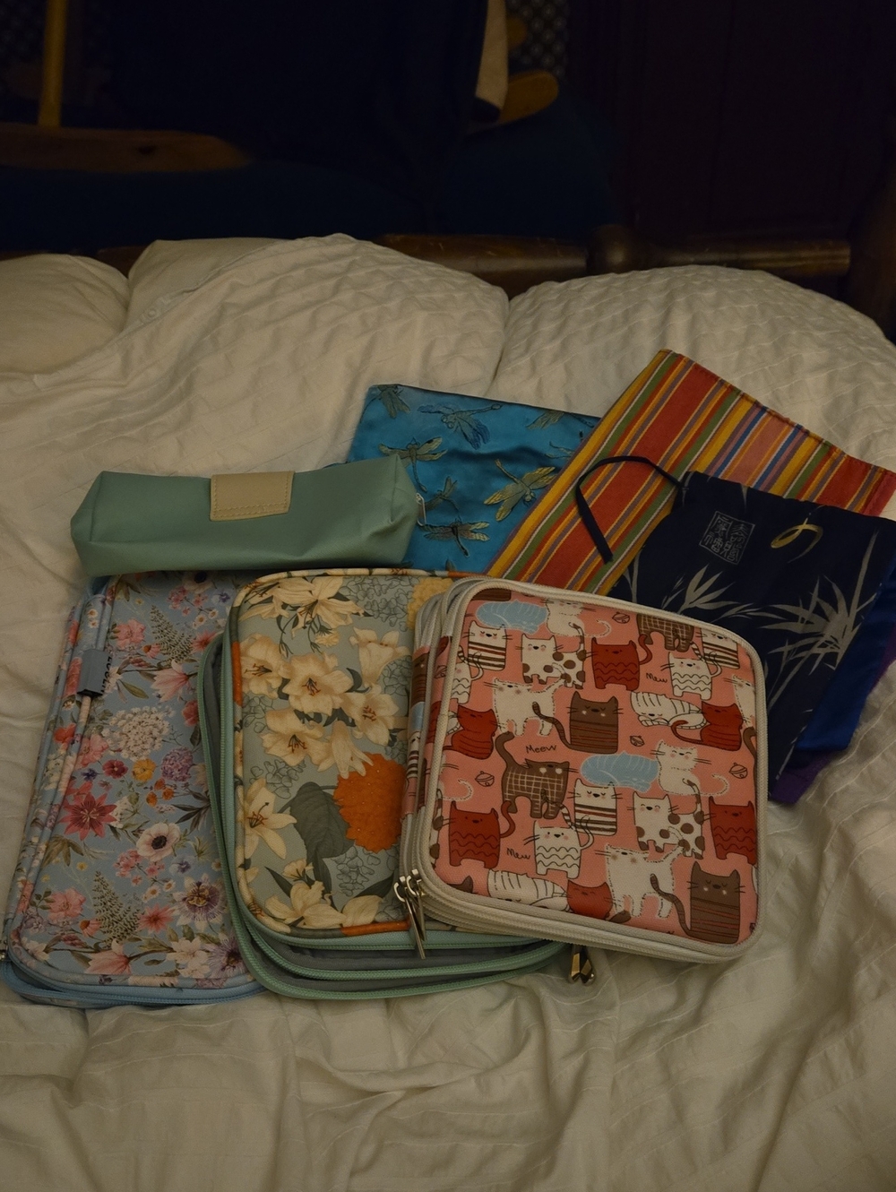 Knitting Needle Case Lot, 5 Various Cases! Organize Your Stash.